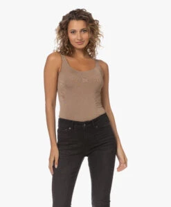 Wolford Jamaika Stretch-Jersey Brazilian Body - Mocha