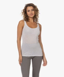 American Vintage Massachusetts Tanktop - Lichtgrijs Mêlee -Mode Kleding 230711 79076dca 86c4 48ba a933 137fcc2bc8c2