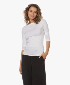 Majestic Filatures Soft Touch Boothals Longsleeve - Wit -Mode Kleding 230711 85f9f4a3 6218 4c85 a525 a029167483bf