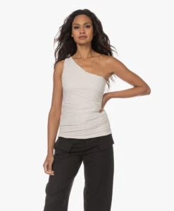 Japantky Utako One-Shoulder Travel Jersey Top - Linen -Mode Kleding 230713 01ccf798 825e 4b48 a133 7fe741d676e0