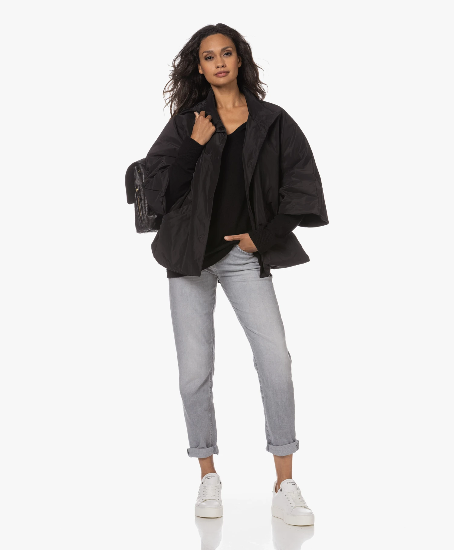 Zadig & Voltaire La Flash Chunky Smooth Kalfsleren Platform Sneakers - Wit 2 Zadig & Voltaire La Flash Chunky Smooth Kalfsleren Platform Sneakers - Wit - Afbeelding 2