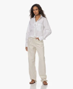 Closed Cropped Overhemdblouse - Wit 22 Closed Cropped Overhemdblouse - Wit -Mode Kleding 230713 3ecd0d1e 03c1 4a77 bd86 791acc60b9fa