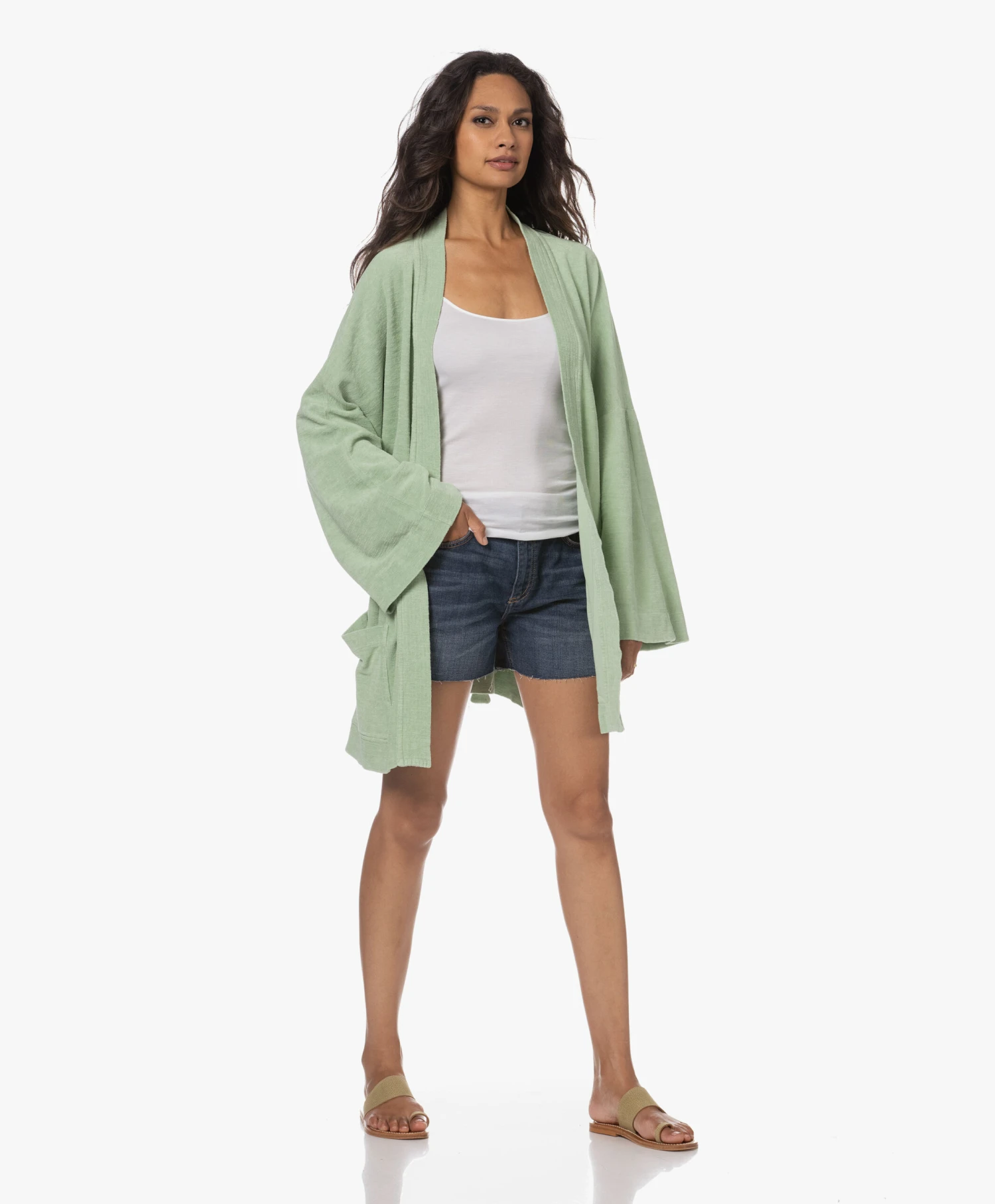 Hanro Cotton Seamless R-Hals Spaghetti Top - Wit 9 Hanro Cotton Seamless R-Hals Spaghetti Top - Wit - Afbeelding 9