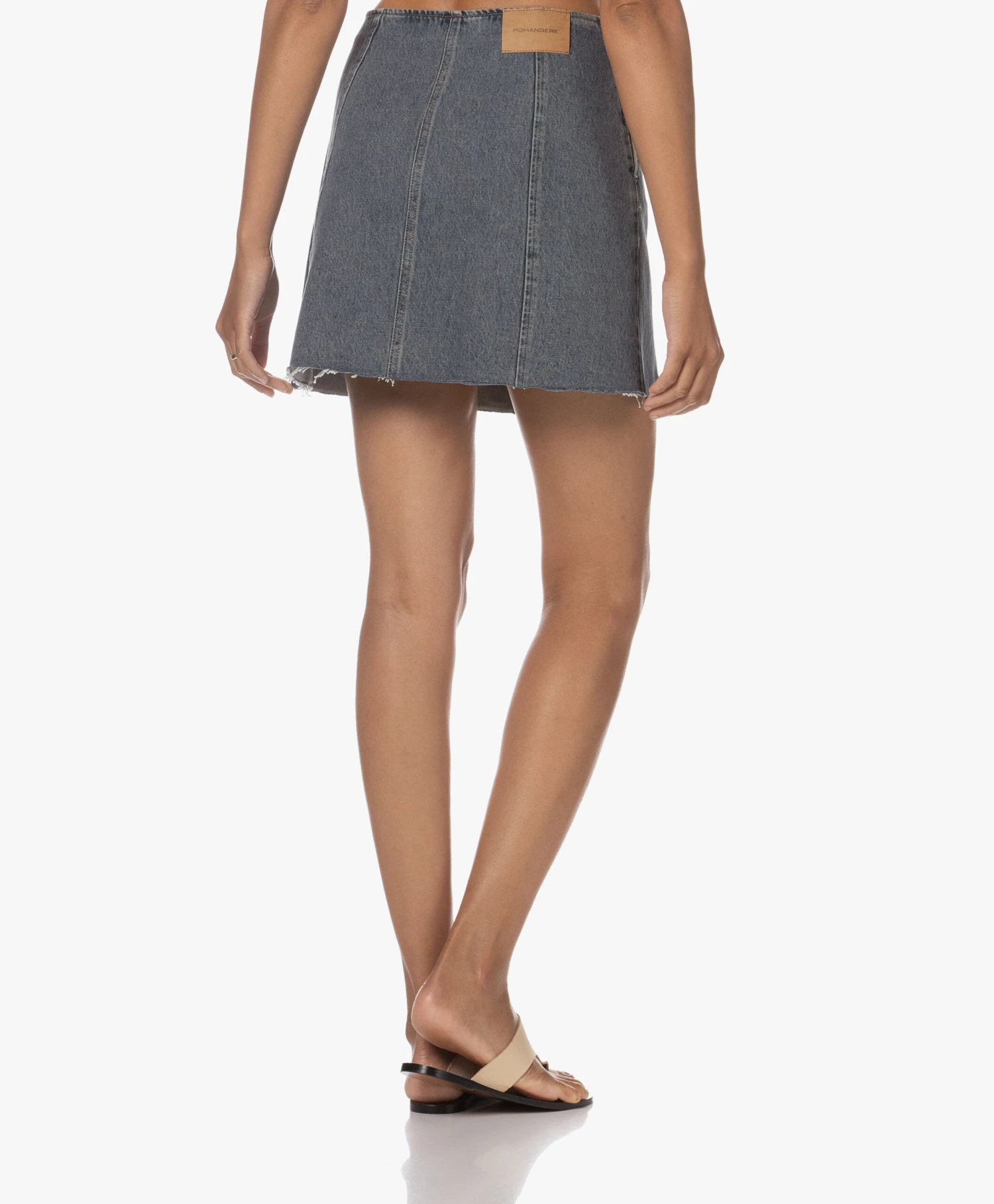 Pomandère Mini Denim Doorknooprok - Dirty Blue 4 Pomandère Mini Denim Doorknooprok - Dirty Blue - Afbeelding 4