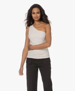 Japantky Utako One-Shoulder Travel Jersey Top - Linen -Mode Kleding 230713 94154f03 0344 4527 9110 2bb563bf7248