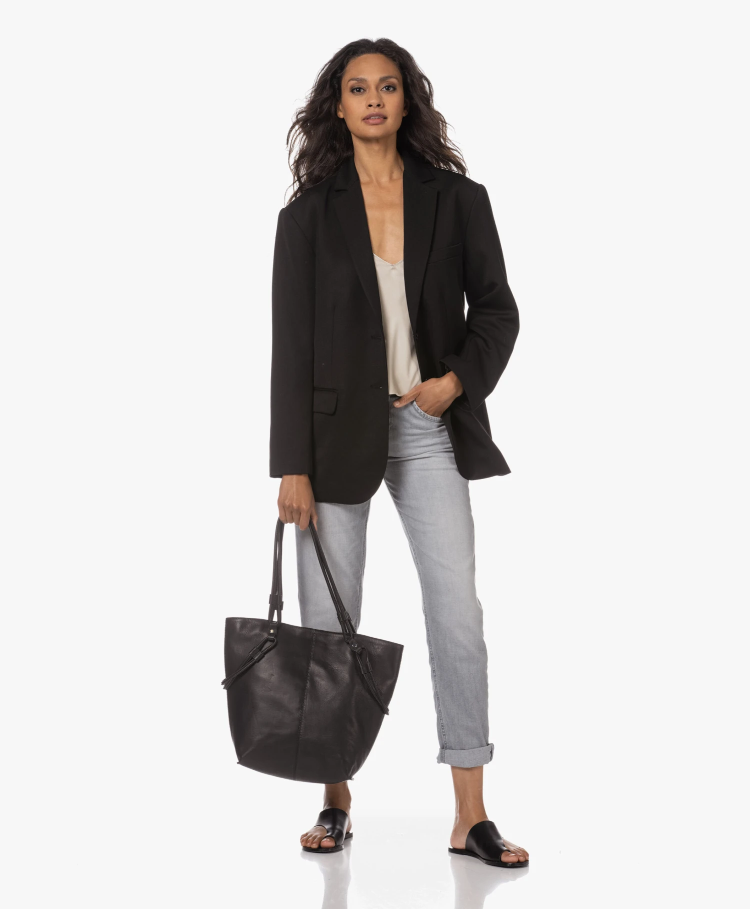 Atp Atelier Rosa Leren Slippers - Zwart 6 Atp Atelier Rosa Leren Slippers - Zwart - Afbeelding 6