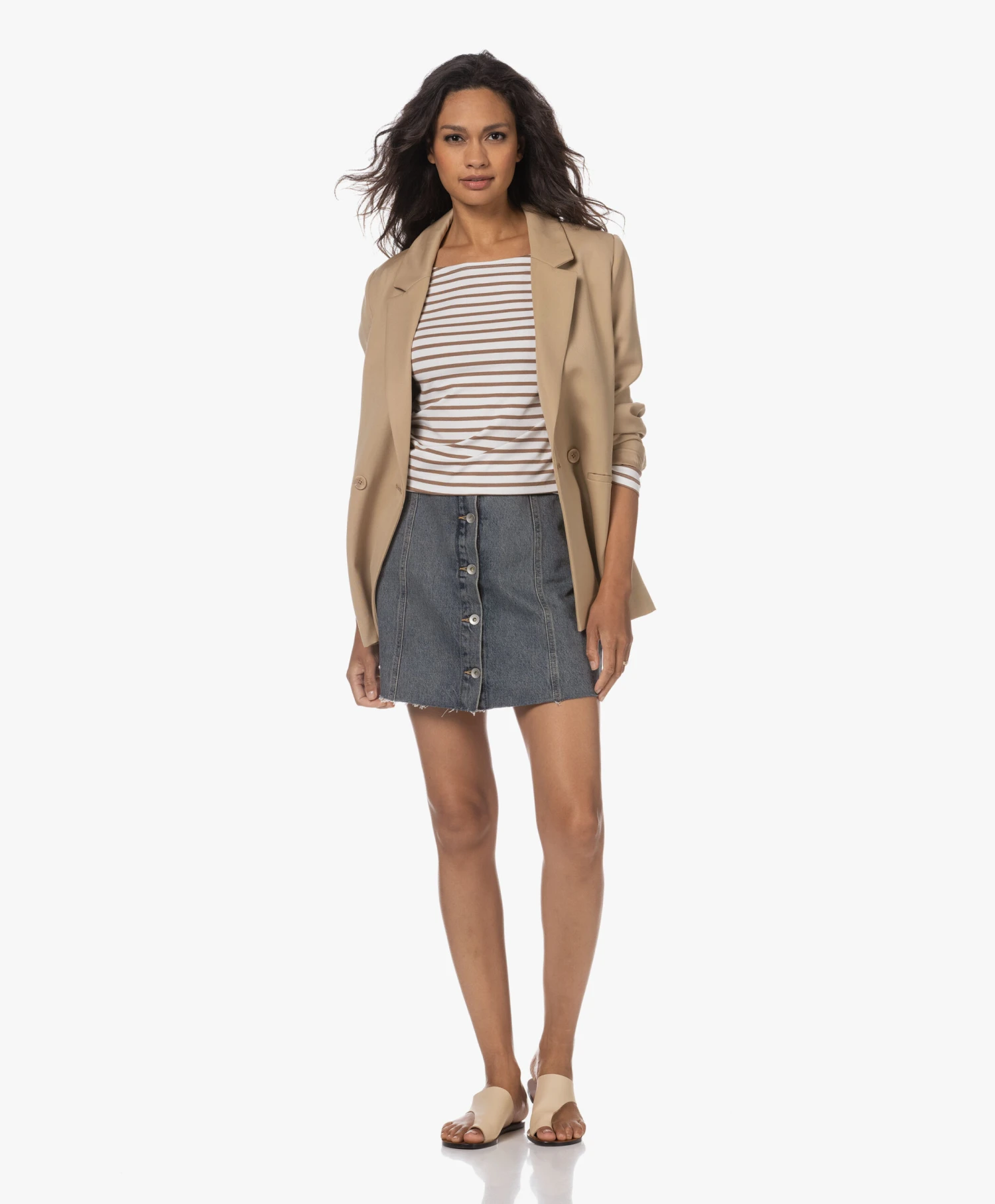 Pomandère Mini Denim Doorknooprok - Dirty Blue 5 Pomandère Mini Denim Doorknooprok - Dirty Blue - Afbeelding 5