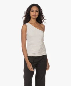 Japantky Utako One-Shoulder Travel Jersey Top - Linen -Mode Kleding 230713 b0f49daf 2761 4386 a953 d8dd3fb3c98a