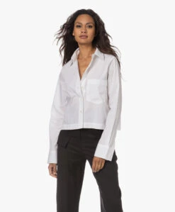 Closed Cropped Overhemdblouse - Wit 20 Closed Cropped Overhemdblouse - Wit -Mode Kleding 230713 bccb9ca1 b8be 4482 9e56 b9b64814324d