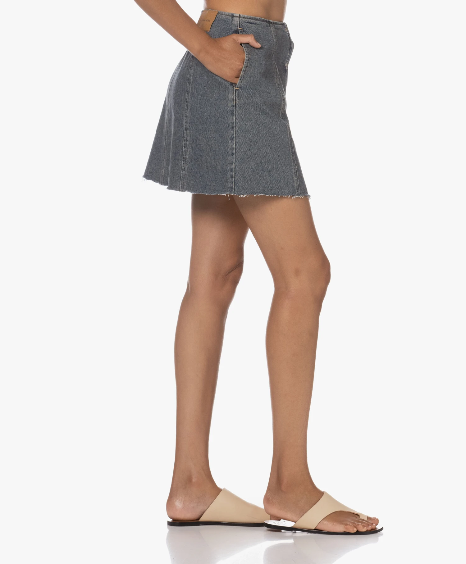 Pomandère Mini Denim Doorknooprok - Dirty Blue 10 Pomandère Mini Denim Doorknooprok - Dirty Blue - Afbeelding 10