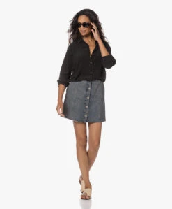 Pomandère Mini Denim Doorknooprok - Dirty Blue 18 Pomandère Mini Denim Doorknooprok - Dirty Blue -Mode Kleding 230713 f41e46c0 4518 4588 8a72 1f034eabf9ee