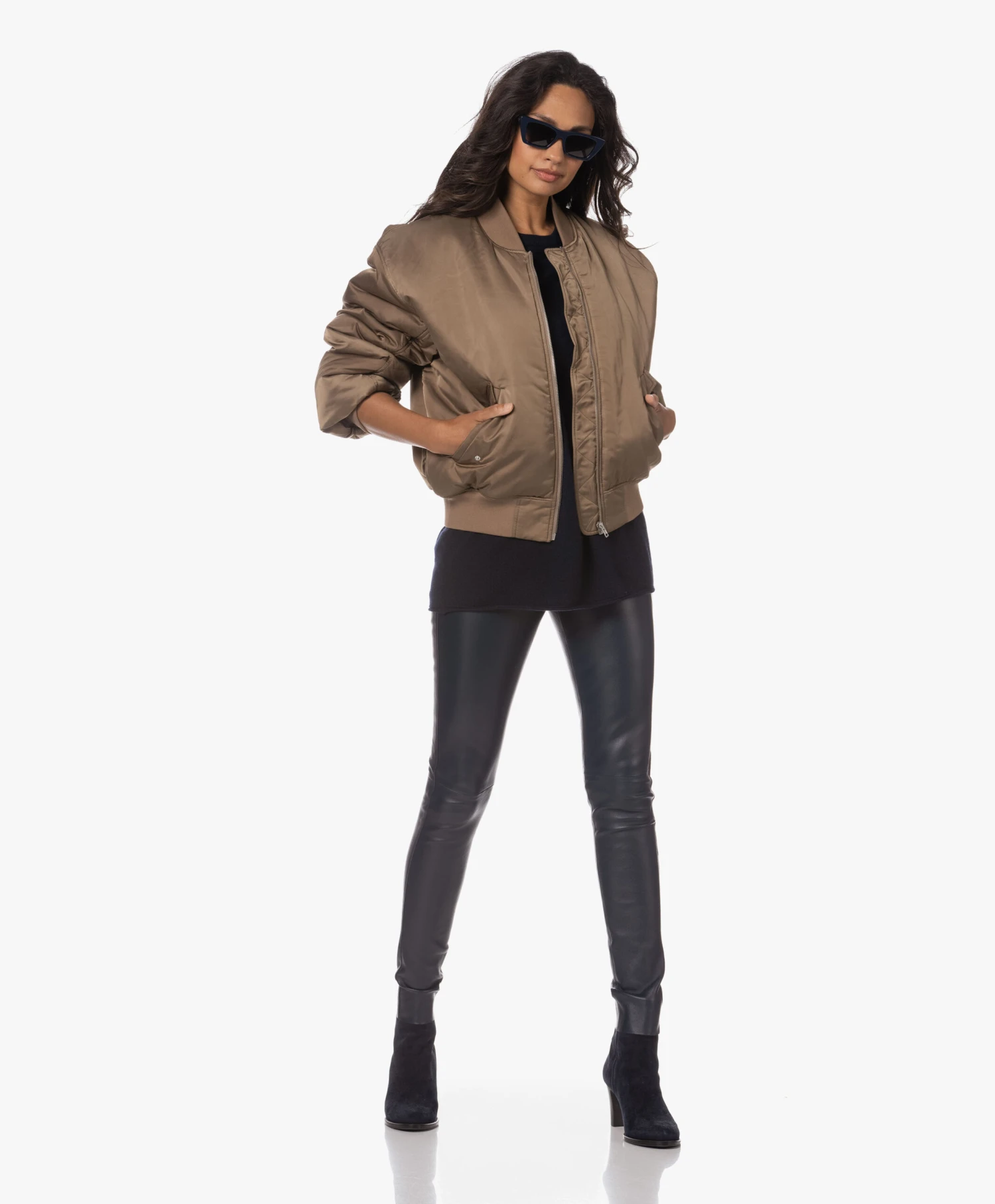 Panara Suède Enkellaars Met Hak - Donkerblauw 5 Panara Suède Enkellaars Met Hak - Donkerblauw - Afbeelding 5