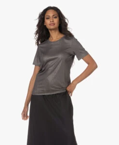 Majestic Filatures T-Shirt Met Glanscoating - Carbone -Mode Kleding 230718 887371d9 2fd0 4daf a2a1 d35b85b8c61a