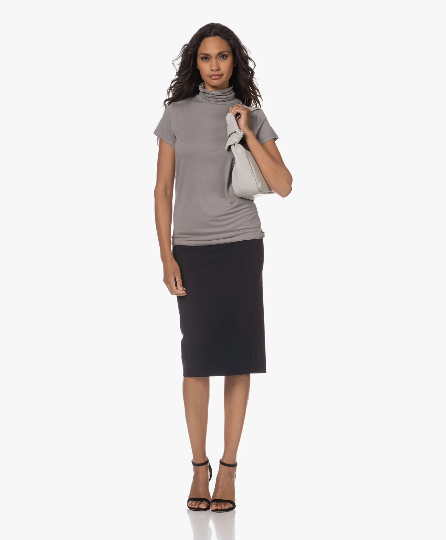 Japantky Nosi Jersey Kokerrok - Zwartblauw 8 Japantky Nosi Jersey Kokerrok - Zwartblauw - Afbeelding 8