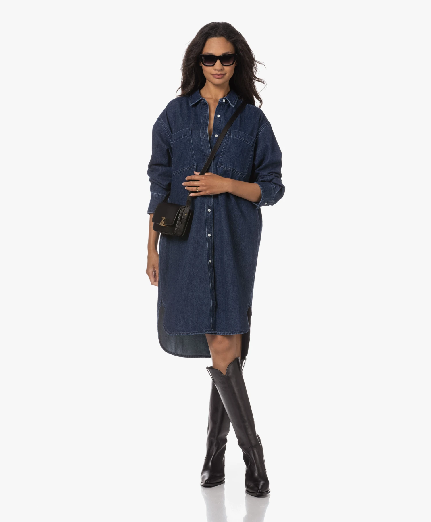 Anine Bing Tall Tania Leren Laarzen - Zwart 8 Anine Bing Tall Tania Leren Laarzen - Zwart - Afbeelding 8