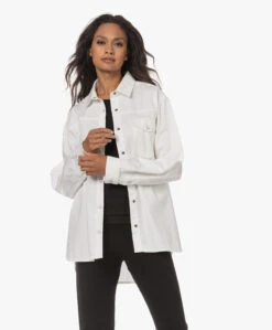 Anine Bing Sloan Denim Shacket - Ivoor