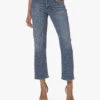 Agolde Kye Stretch Denim Cropped Straight Jeans - Notion