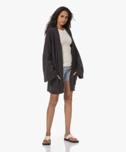 Speezys Amsterdam Badstof Jersey Kimono Jasje - Jet Black -Mode Kleding 230720 b5387491 5269 4878 9371 03d9d095baa5