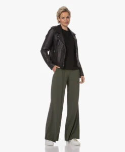 Lasalle Tech Jersey Broek Met Wijde Pijpen - Moss -Mode Kleding 230724 91a45b6c ed8f 4197 8b60 7456955e0121