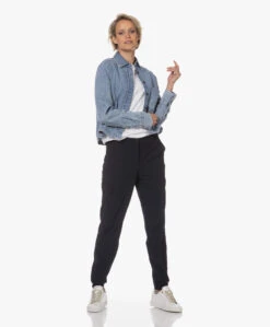 Japantky Momo Travel Jersey Utility Broek - Zwartblauw -Mode Kleding 230724 e2173d6a a514 44f6 a559 b1663287a41e