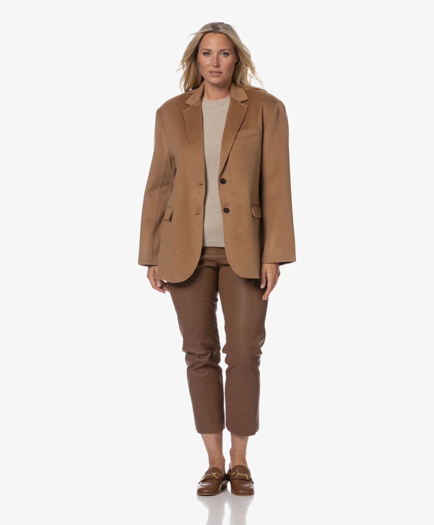 See By Chloé Aryel Leren Loafers/Mules - Cognac 2 See By Chloé Aryel Leren Loafers/Mules - Cognac - Afbeelding 2