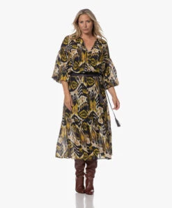 Kyra Vanessa Seersucker Print Rok - Yellow Curry -Mode Kleding 230725 b9e99ee4 75b7 49ac 87e7 35e680f59f8b