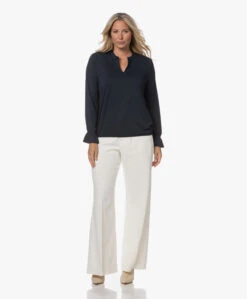 Frame Le Palazzo Puur Katoenen Flared Jeans - Off-White -Mode Kleding 230725 ff3f50d8 34a6 4b8a 81a7 ca426f6f3299