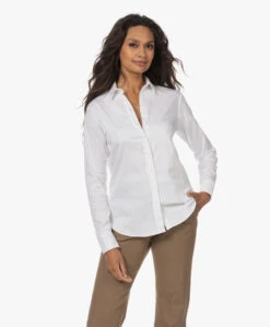 No Man'S Land Katoenmix Overhemdblouse - Wit