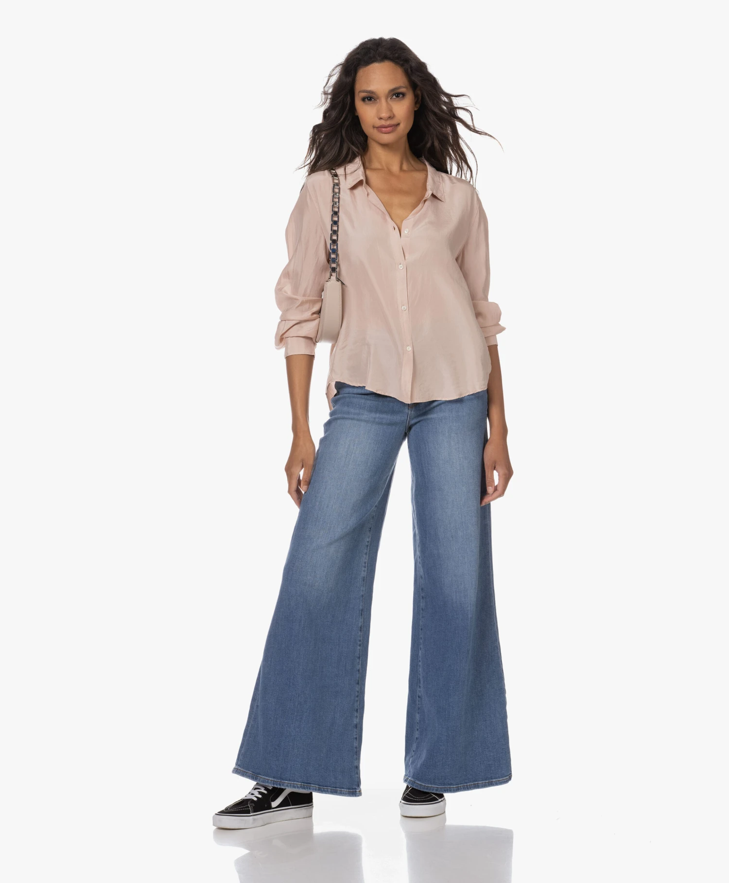 Vans Sk8-Hi High-Top Sneakers - Zwart/Wit 2 Vans Sk8-Hi High-Top Sneakers - Zwart/Wit - Afbeelding 2