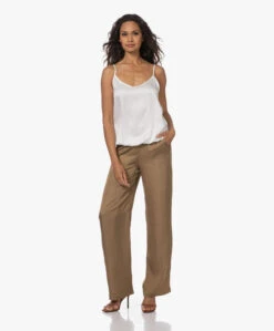 Woman By Earn Luna Satijnen Spaghettitop - Off-White -Mode Kleding 230727 45106971 7847 465b 8d15 6b0215822547