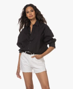 Citizens Of Humanity Kayla Katoenen Poplin Overhemd - Zwart