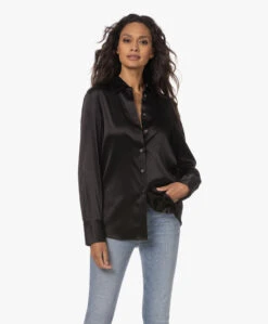 Filippa K Eira Zijden Blouse - Zwart -Mode Kleding 230727 5c51a6b8 4be6 4fd7 9d98 e3f3c577f120