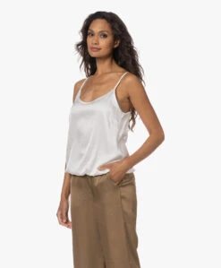 Woman By Earn Luna Satijnen Spaghettitop - Off-White -Mode Kleding 230727 68549b08 1411 460a 86c8 df60cfe03a99