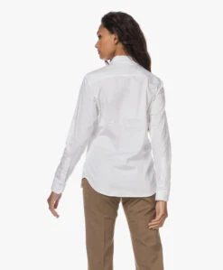 No Man'S Land Katoenmix Overhemdblouse - Wit -Mode Kleding 230727 6a47310f f9a6 4d1f 9caa 8d10e0339631