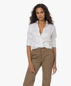 No Man'S Land Katoenmix Overhemdblouse - Wit -Mode Kleding 230727 787e50e8 4e45 409f 983b 7fe299324ff4