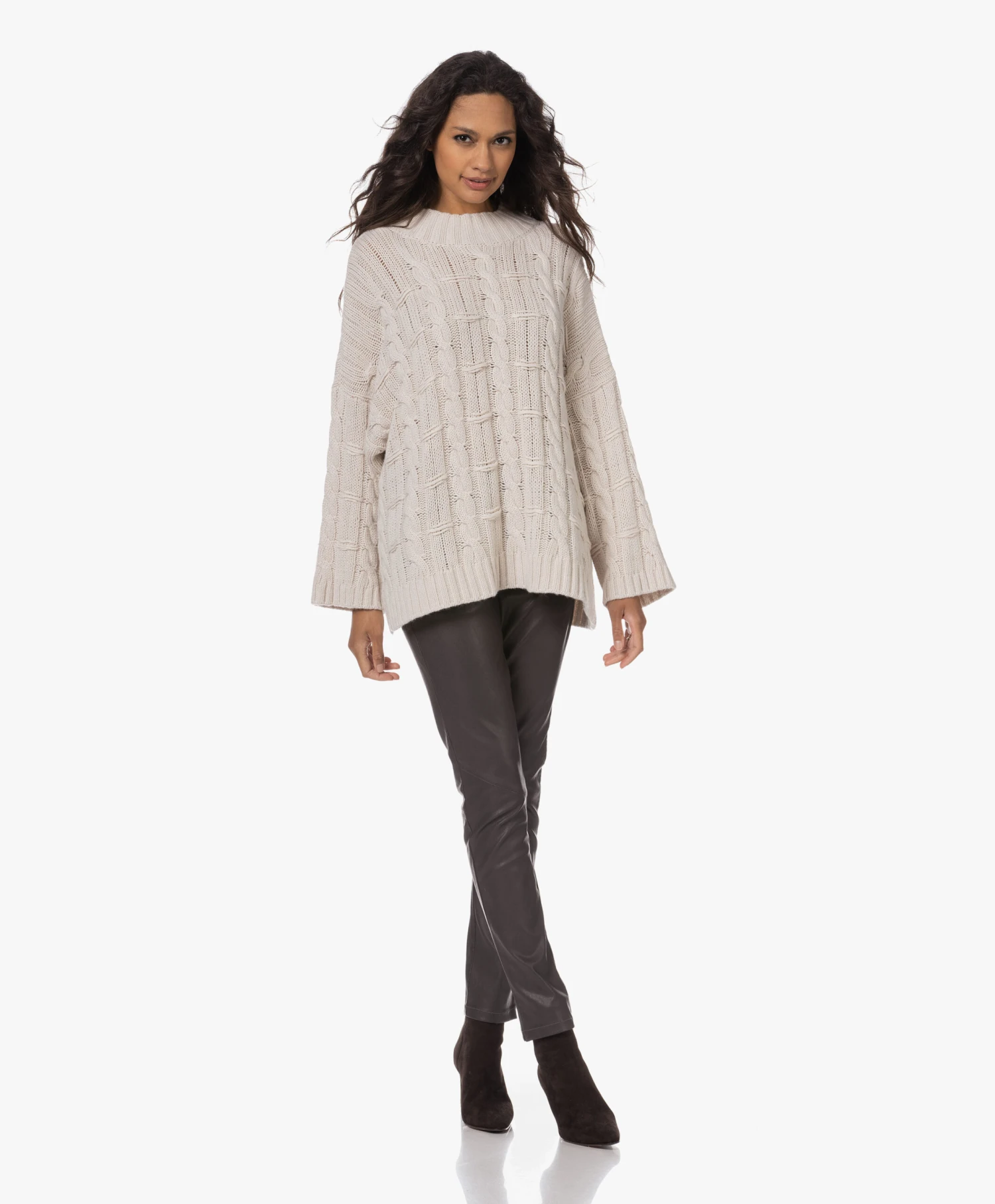 Panara Suède Leren Enkellaarzen - Donkerbruin 6 Panara Suède Leren Enkellaarzen - Donkerbruin - Afbeelding 6