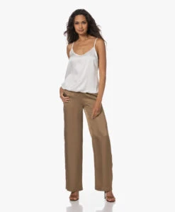 Woman By Earn Luna Satijnen Spaghettitop - Off-White -Mode Kleding 230727 952e6b46 cbf6 477b bdaa 744ae5edaee0