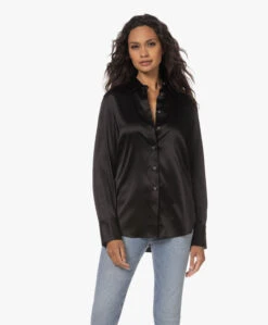 Filippa K Eira Zijden Blouse - Zwart -Mode Kleding 230727 a39eb353 74fd 485c a01f 8a1f61f08636