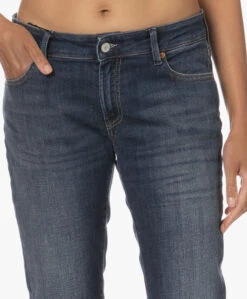 Denham Monroe Girlfriend Tapered Fit Jeans - Donkerblauw -Mode Kleding 230727 a5a5f4f4 d96e 4ebc 8def cdf922270fb3