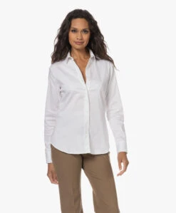 No Man'S Land Katoenmix Overhemdblouse - Wit -Mode Kleding 230727 bf625afb cc13 49a6 914a 3639a0c8f2ad