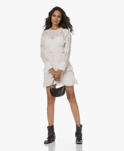 Iro Levoca Crêpe Kanten Mini Jurk - Ecru 23 Iro Levoca Crêpe Kanten Mini Jurk - Ecru -Mode Kleding 230801 33eac82c d436 4937 b56c 871fee583aeb