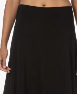 Norma Kamali Flared Midi Rok - Zwart -Mode Kleding 230801 36d409c6 99fa 43b0 a55b 14e5fabafc26