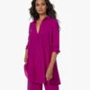 Japantky Emi Travel Jersey A-Lijn Tuniekblouse - Cyclam