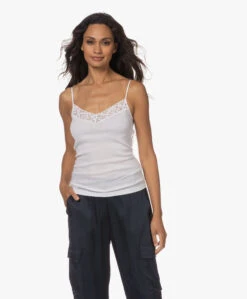 Hanro Moments Spaghetti Top - Wit -Mode Kleding 230801 df321c60 59d7 46df 81bc 6d13d336d33d