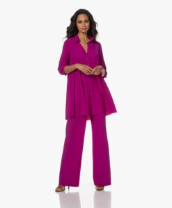 Japantky Paksy Travel Jersey Rechte Pantalon - Cyclam -Mode Kleding 230801 e2d02770 3893 4a3a 9562 4a829f3dbc70