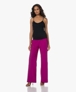 Japantky Paksy Travel Jersey Rechte Pantalon - Cyclam -Mode Kleding 230801 f71944e7 6446 4a24 88aa 828fccf86587