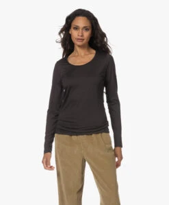 No Man'S Land Jersey Longsleeve T-Shirt - Dark Mocha -Mode Kleding 230802 09689ef4 f0a7 48ea a631 20b94853e9fb