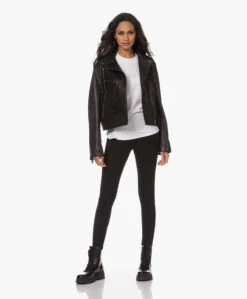 Anine Bing Luc Leren Combat Veterlaarzen - Zwart -Mode Kleding 230802 0b649ea0 8f5b 43fc b65c 1e696759b402