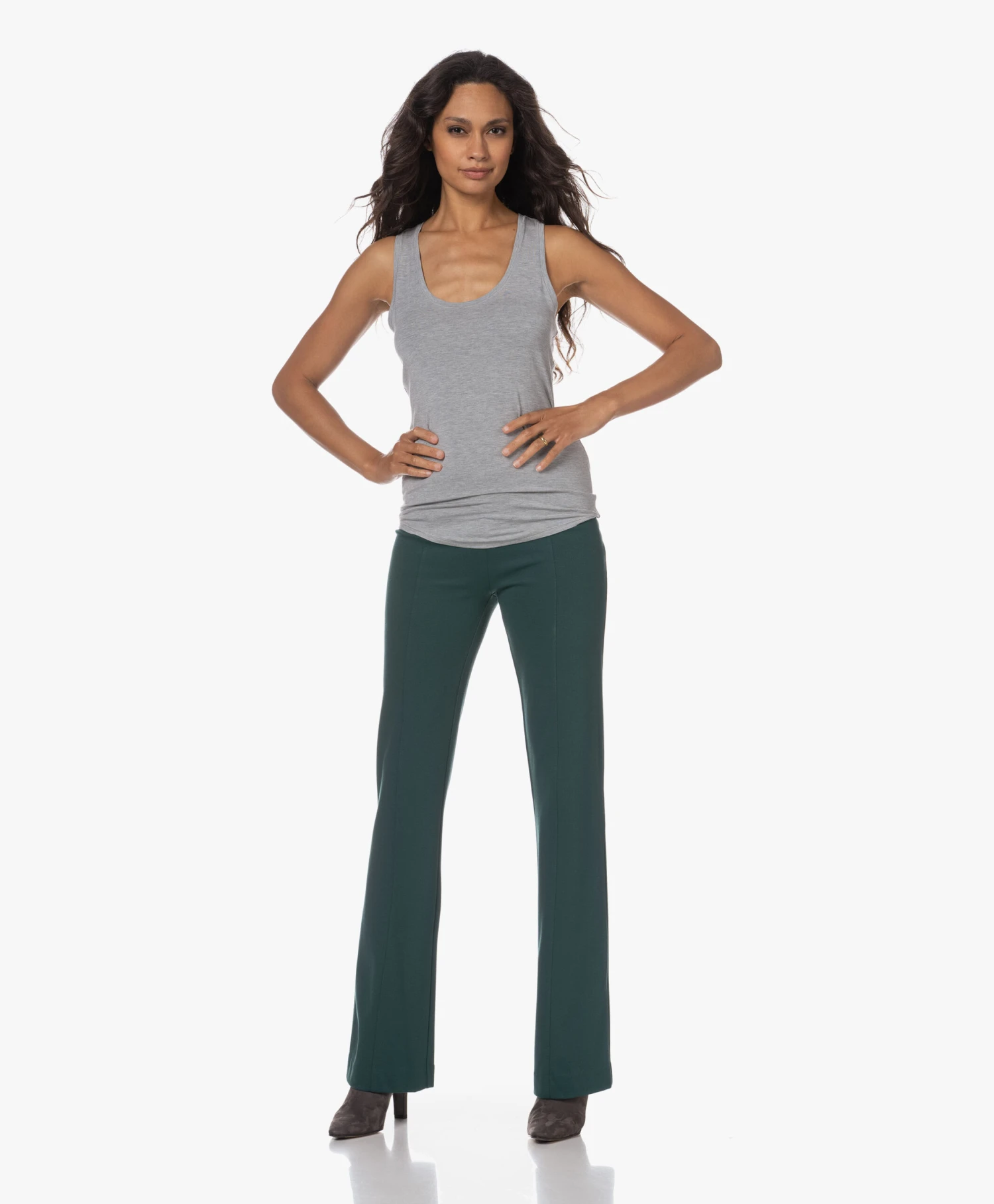 Hanro Modal Yoga Tanktop - Grit Melange 11 Hanro Modal Yoga Tanktop - Grit Melange - Afbeelding 11