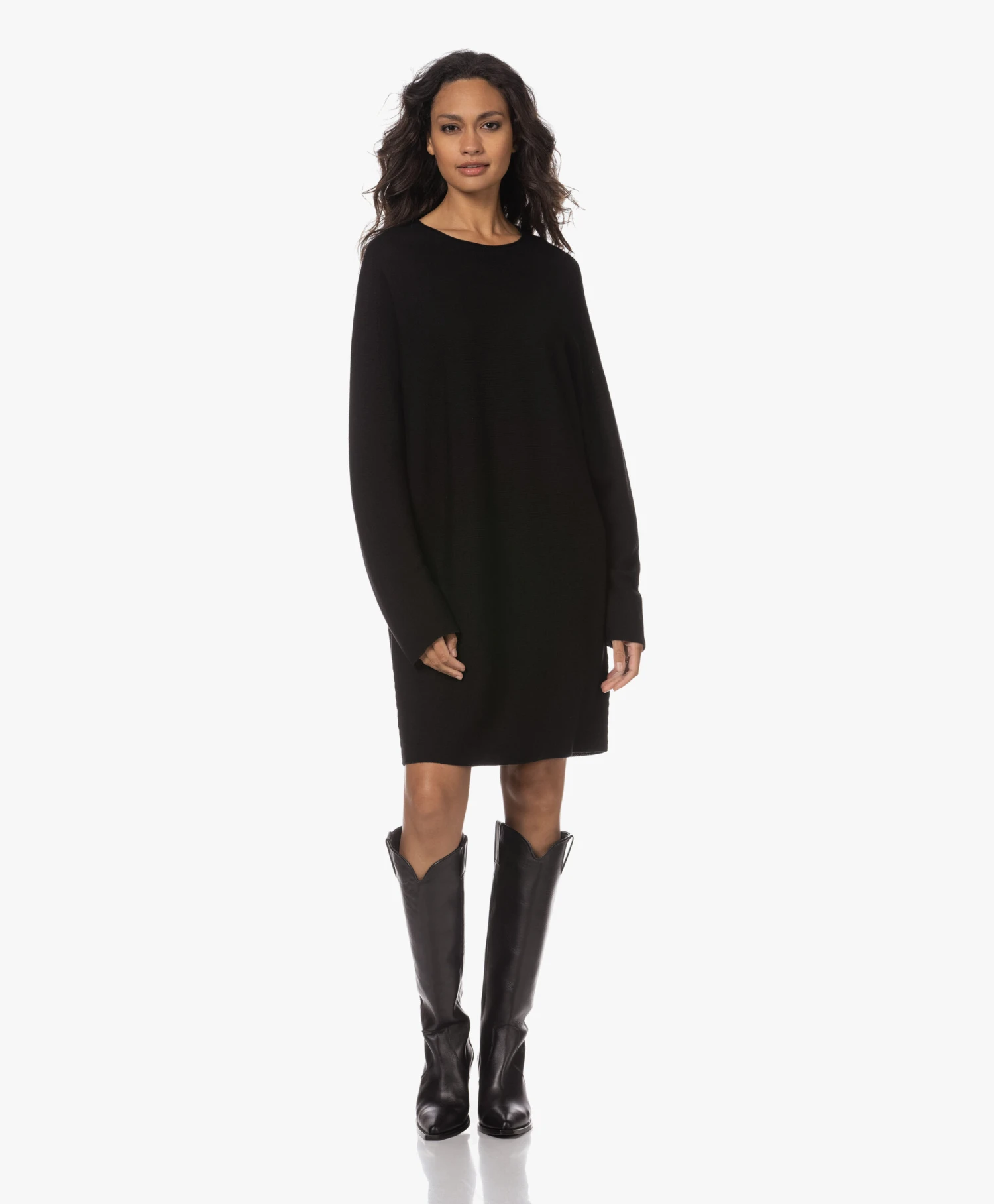 Anine Bing Tall Tania Leren Laarzen - Zwart 5 Anine Bing Tall Tania Leren Laarzen - Zwart - Afbeelding 5